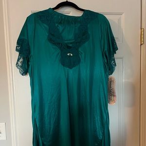 VTG Maidenform DreamWear short sleeve PJ’s NWT loungerie/sleep sz M aqua blue !